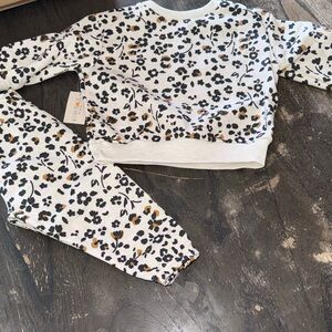 Garanimals Floral Kids Matching Set - Black and White